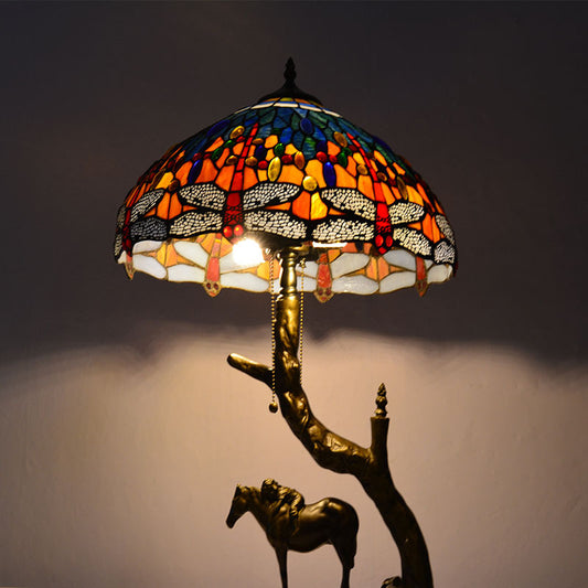 Luxe nachtlampje Retro tafel nachtkastje Tiffany lamp