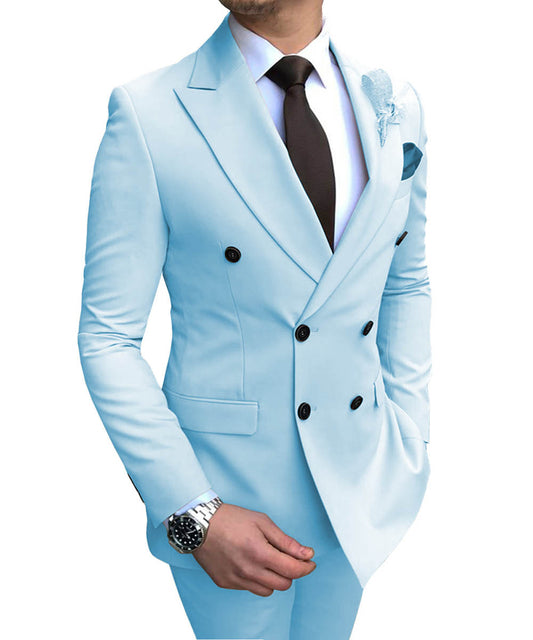 Heren blazer met dubbele rij knopen Groomsman | TRENDMAKERMODE®