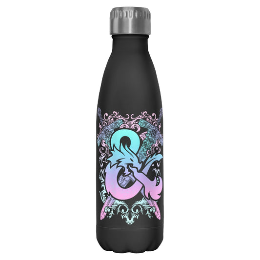 Dungeons and Dragons - Pastel Playable - Black 17 oz Stainless Steel Bottle | Homewares | 11/15/2023, category : Drinkware, fandom : Dungeons and Dragons, franchise : Dungeons and Dragons, genre : Table Top Games, is_not_discountable, is_preoder | Fifth Sun