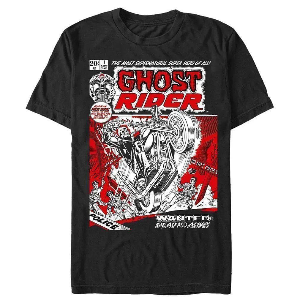 Ghost Rider - Number 1 - T-Shirt | Apparel | category : T-Shirts, fandom : Marvel, fit : Unisex, franchise : Ghost Rider, genre : Comics, In Stock, is_not_discountable, is_preoder, open, trending | Fifth Sun