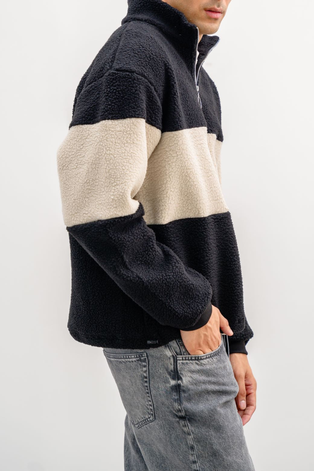 SHEARLING PULL-OVER | FUR & FLEECE | 23-Oct-2024, 298-Codes, collection-fall-winter-24, collection-man-apparel-new-in, collection-man-fall-winter-24, collection-man-hoodies-sweatshirts, FW-24, HOODIES & SWEATSHIRT, MAN | LAMA