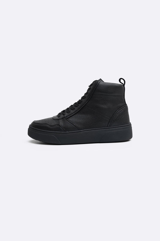 HIGH-TOP LEATHER SNEAKERS | SNEAKERS | collection-fall-winter-24, collection-man-fall-winter-24, collection-man-shoes, collection-man-shoes-new-in, collection-man-sneakers, collection-shoes, collection-shoes-fall-winter-24, MAN | LAMA