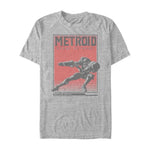 Metroid - Samus Solid Distressed - T-Shirt - Vignette | TRENDMAKERMODE™ 