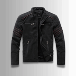 Adam™ | Warm leder bomberjack - Vignette | TRENDMAKERMODE™ 