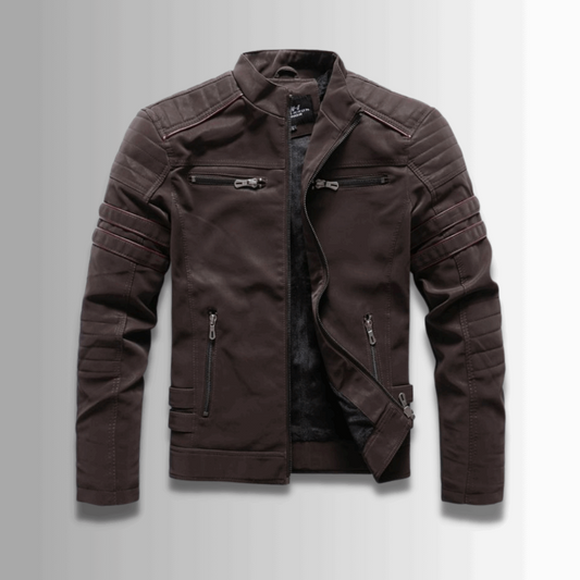 Adam™ | Warm leder bomberjack | Men Leather jacket | Modehaus MEYER