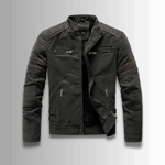 Adam™ | Warm leder bomberjack - Vignette | TRENDMAKERMODE™ 