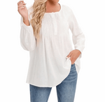 Audrey™ | Comfortabele blouse met lange mouwen - Vignette | TRENDMAKERMODE™ 