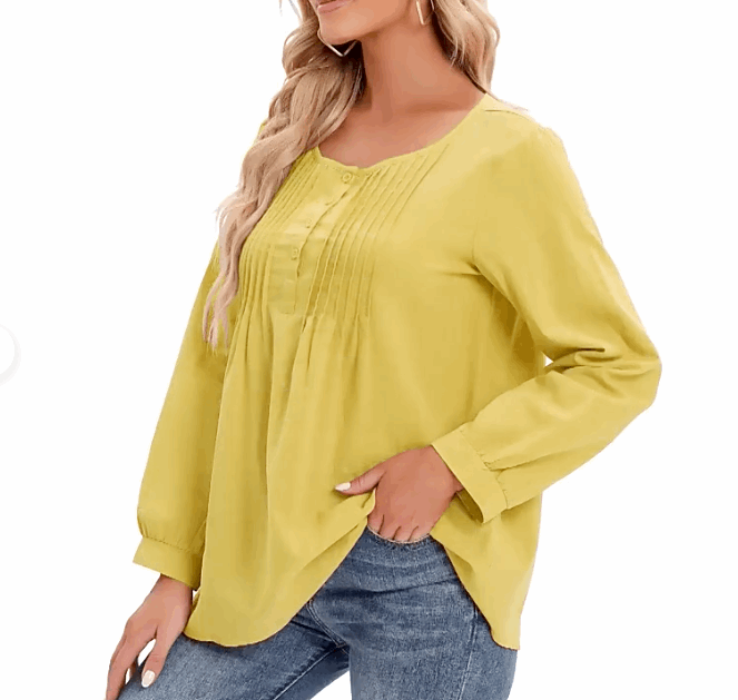 Audrey™ | Comfortabele blouse met lange mouwen | Mecom