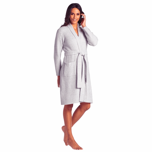 38" Marshmallow Wrap Robe- Heather Grey | Clothing-Lounge-Pajamas | Best Seller | SOFTIES