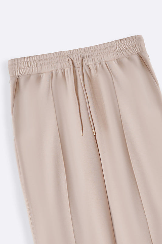 PLEATED NEOPRENE TROUSERS