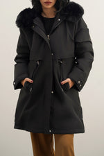 HOODED PUFFER JACKET - Vignette | TRENDMAKERMODE™ 