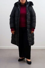 CURVE HOODED PUFFER JACKET - Vignette | TRENDMAKERMODE™ 