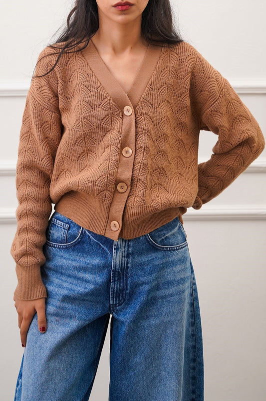 SOFT-KNIT CARDIGAN | CARDIGANS | collection-fall-winter-24, collection-sweaters-cardigans, collection-woman-apparel-new-in, collection-woman-fall-winter-24, collection-woman-sweaters-cardigans, FW-24, SWEATERS & CARDIGANS, WOMAN | LAMA