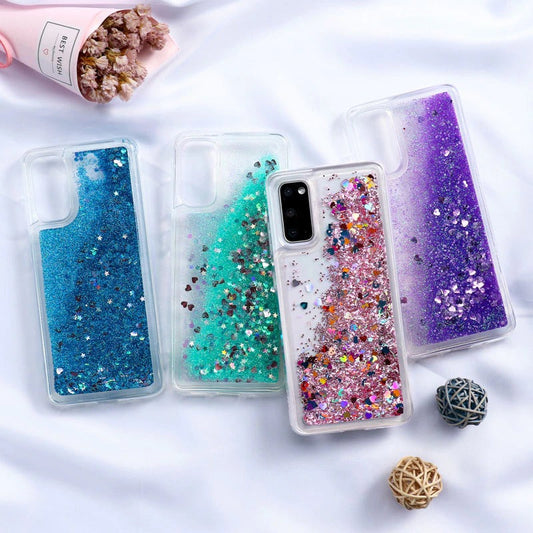 Coque Pour Samsung avec liquide paillette