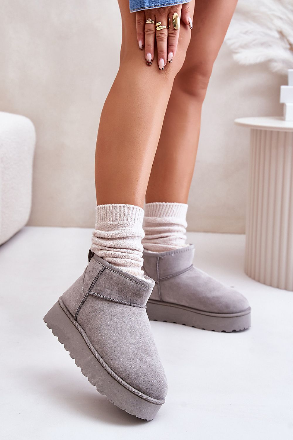 bottes de neige model 202215 Step in style | Matterhorn_Category_/FEMME/Chaussures Femme/Bottes et boots, Matterhorn_Color_gris, Matterhorn_ProductId_202215, Matterhorn_Type_~Śniegowce, Matterhorn_Vendor_Step in style | Step in style