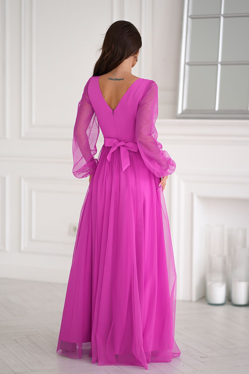 Robe longue model 202459 Bicotone