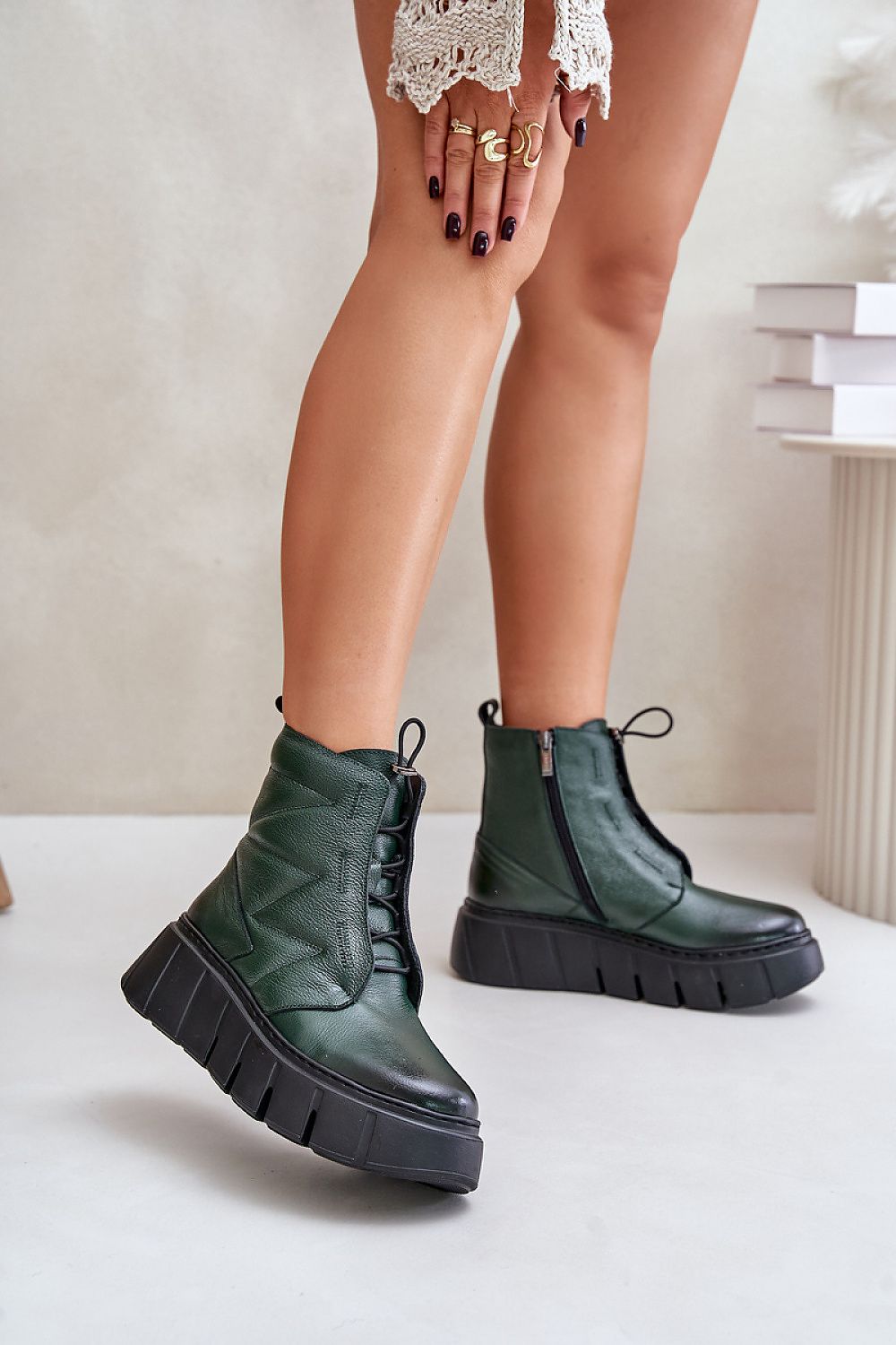 Bottes model 202822 Step in style | Matterhorn_Category_/FEMME/Chaussures Femme/Bottes et boots, Matterhorn_Color_vert, Matterhorn_ProductId_202822, Matterhorn_Type_~Botki, Matterhorn_Vendor_Step in style | Step in style