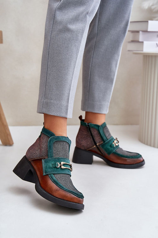 Bottes à talons model 202827 Step in style | Matterhorn_Category_/FEMME/Chaussures Femme/Bottes et boots, Matterhorn_Color_vert, Matterhorn_ProductId_202827, Matterhorn_Type_~Botki na obcasie, Matterhorn_Vendor_Step in style | Step in style