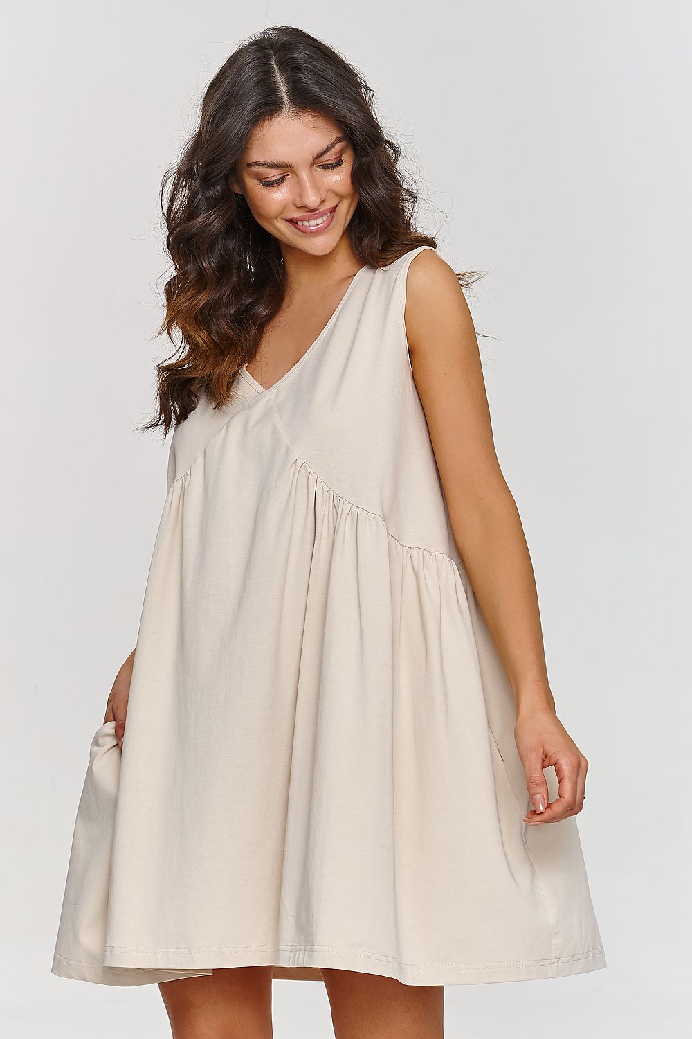  Robe de jour model 209573 Makadamia 