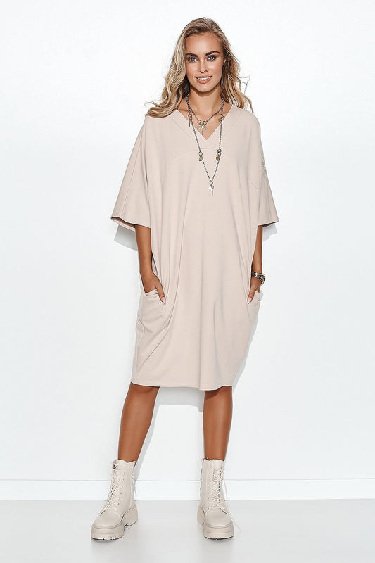 Robe de jour model 162226 Makadamia