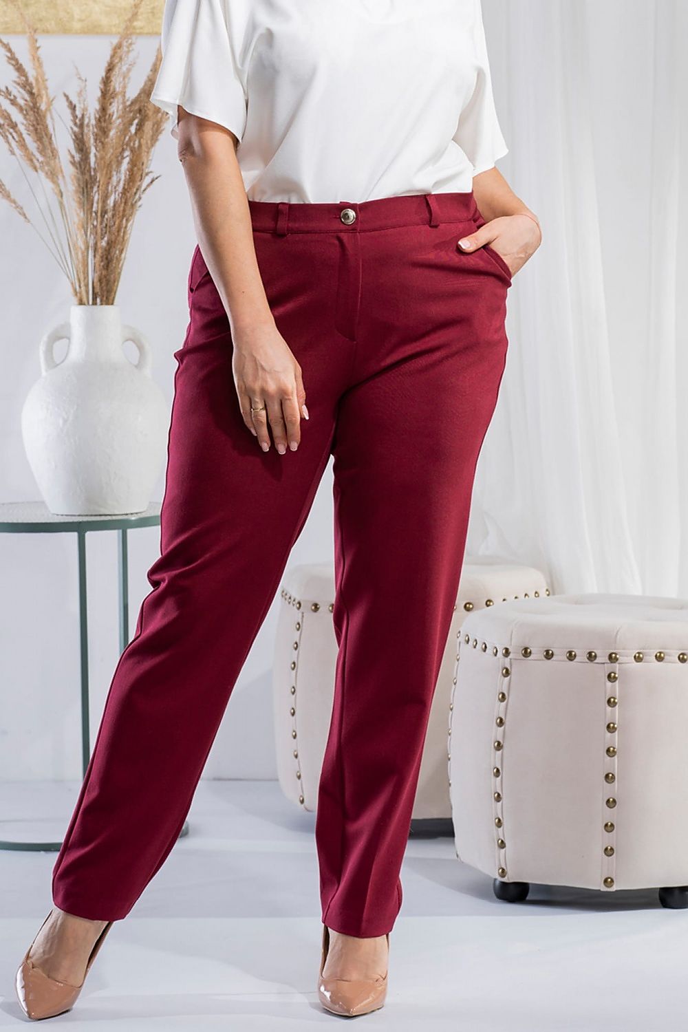 Pantalon taille plus model 184893 Karko | Matterhorn_Category_/FEMME/V?tements Femme/Grandes tailles/Pantalon taille plus, Matterhorn_ColorGroup_Karko_mela_spodnie, Matterhorn_Type_Pantalon taille plus, Matterhorn_Vendor_Karko | Karko