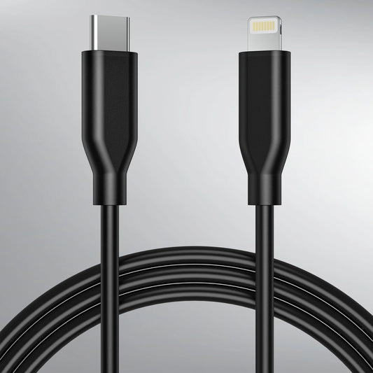 xCool USB-C to Lightning Cable 3.3ft, MFi Certified for iPhone 14/13/12, Black