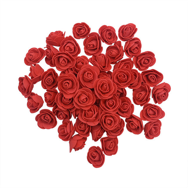 Artificial Rose Head Foam Artificial Flower | sekhmetstore