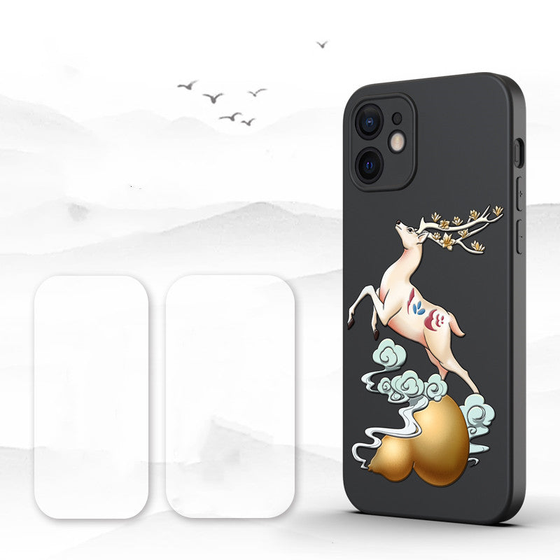 Compatible with Apple ,  Lens All-Inclusive Anti-Fall Protective Shell Tide Chinese Style Mobile Phone Case | sekhmetstore