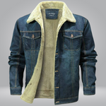 Noach™ | Stoere Jeansjacks van Fleece - Vignette | TRENDMAKERMODE™ 