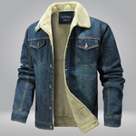 Noach™ | Stoere Jeansjacks van Fleece - Vignette | TRENDMAKERMODE™ 