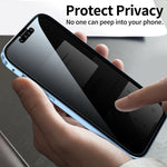 Privacy-proof Magneto telefoonhoesje, dubbelzijdig metalen frame - Vignette | TRENDMAKERMODE™ 