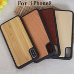 Houten hoesje TPU telefoonhoesje - Vignette | TRENDMAKERMODE™ 