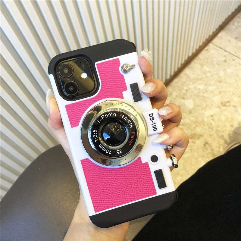 Creative Retro Camera Anti-falling Mobile Phone Case