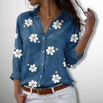 Bertha™ | Elegante Bluse met Blumen - Vignette | TRENDMAKERMODE™ 