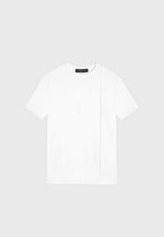 Eternal Slim Fit Katoenen T-shirt met Biezen - Wit  - Vignette | TRENDMAKERMODE™ 