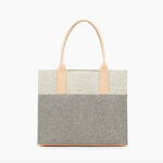 Petite Jaunt Tote - Graniet en heidewit, natuurlijk leer - Vignette | TRENDMAKERMODE™ 