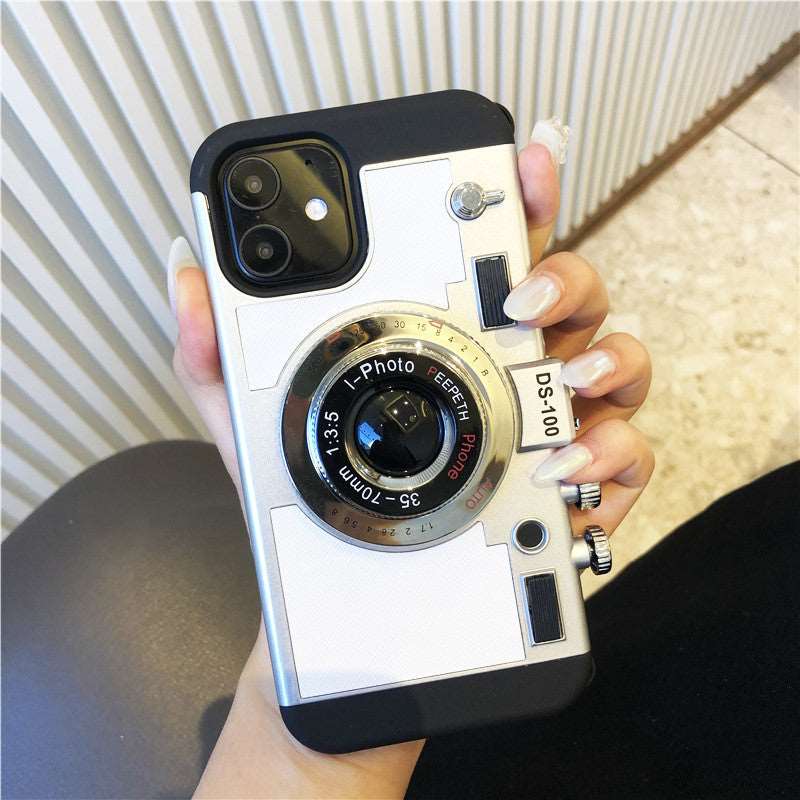 Creative Retro Camera Anti-falling Mobile Phone Case