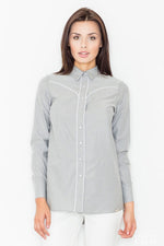 Shirt met lange mouwen model 61516 Afb - Vignette | TRENDMAKERMODE™ 