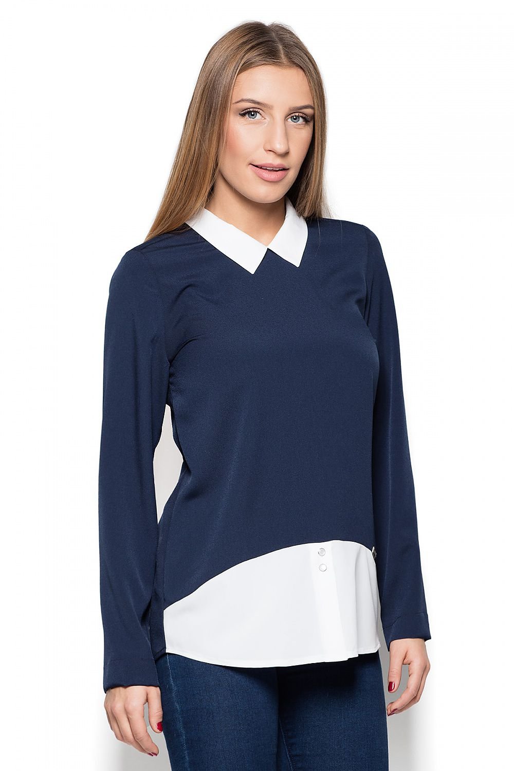 Chemisier model 76964 Katrus | Blouses Femme/Blouses Femme, Matterhorn_Category_/FEMME/V?tements Femme/Chemises Femme, Matterhorn_Color_bleu marine, Matterhorn_ProductId_76964, Matterhorn_Type_Chemisier, Matterhorn_Vendor_Katrus, Tuniques | Katrus