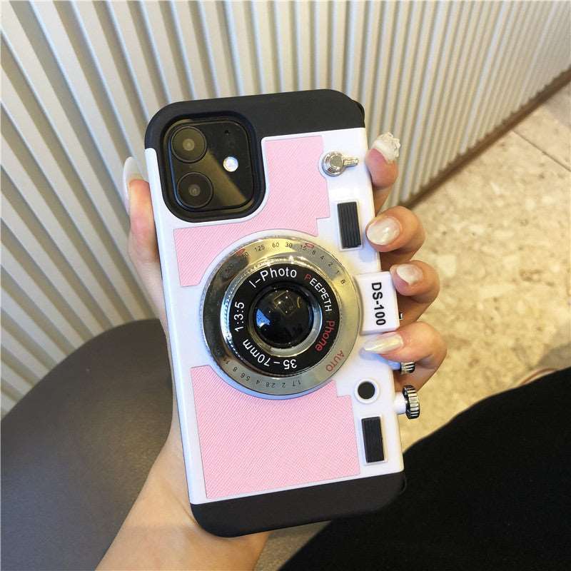 Creative Retro Camera Anti-falling Mobile Phone Case