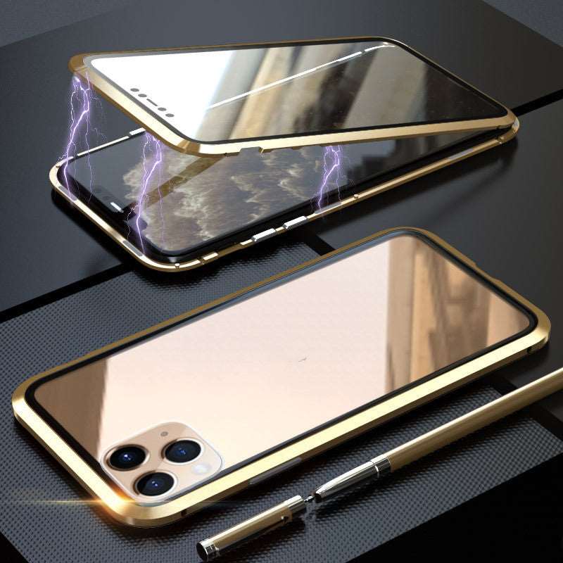 Double-sided Glass For  11 Mobile Phone Case | 11, 11 PRO, 11 PRO MAX, 12, 12 MINI, 12 PRO, 12 PRO MAX, 7, 7 PLUS, 8, 8 PLUS, black, bright black, cases iphone, gold, iphone 11 case, iphone x/xs case, iphone xr case, iphone xs case, pink, red, rose gold, SE, X, XS, XS MAX | sekhmetstore