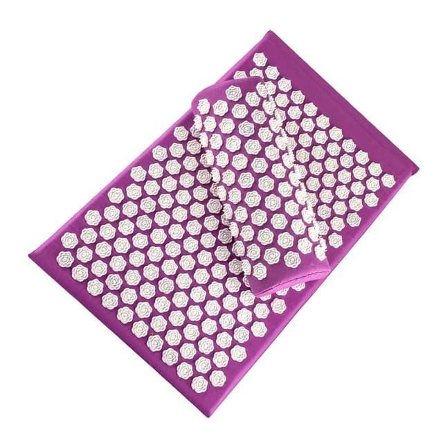 Tapis fleur de lotus anti douleurs - Mauve - Tapis d'acupression