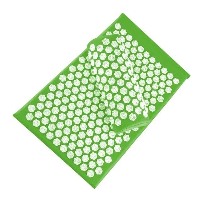 Tapis fleur de lotus anti douleurs - Vert clair - Tapis d'acupression